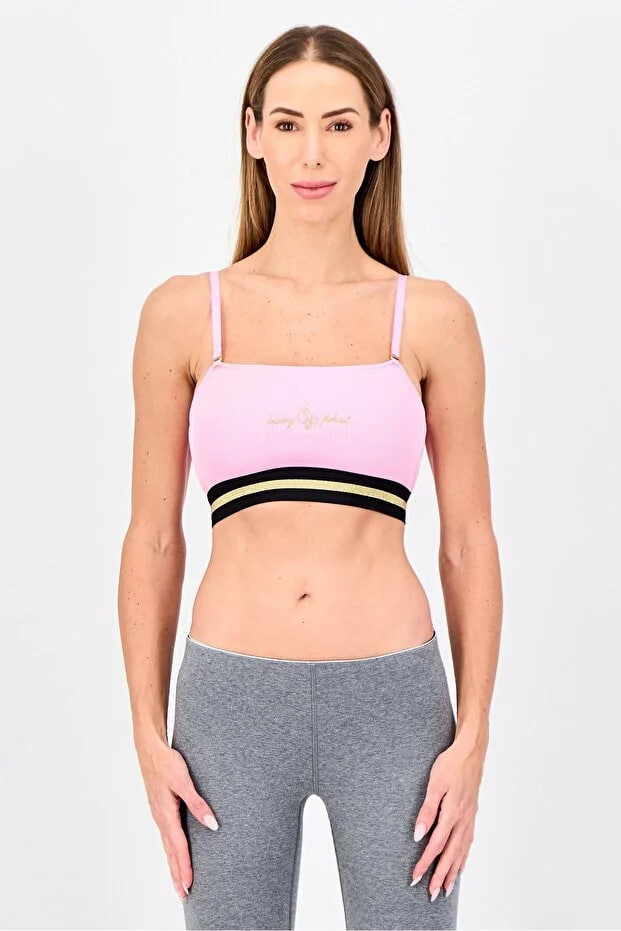 Puma Baby Fat x Women Non Padded Embroidered Outdoor Bra, Pink